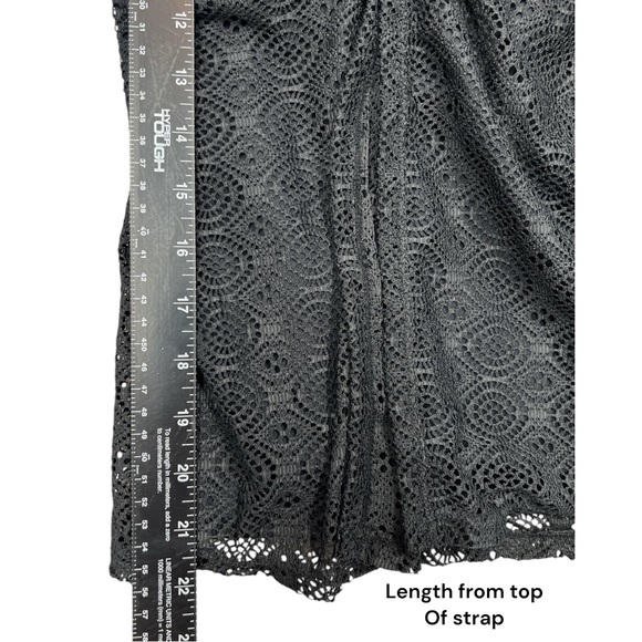 Swimsuits For All Swim Top Mesh Crochet Overlay Tankini Split Fr Underwire 8 - Picture 11 of 11